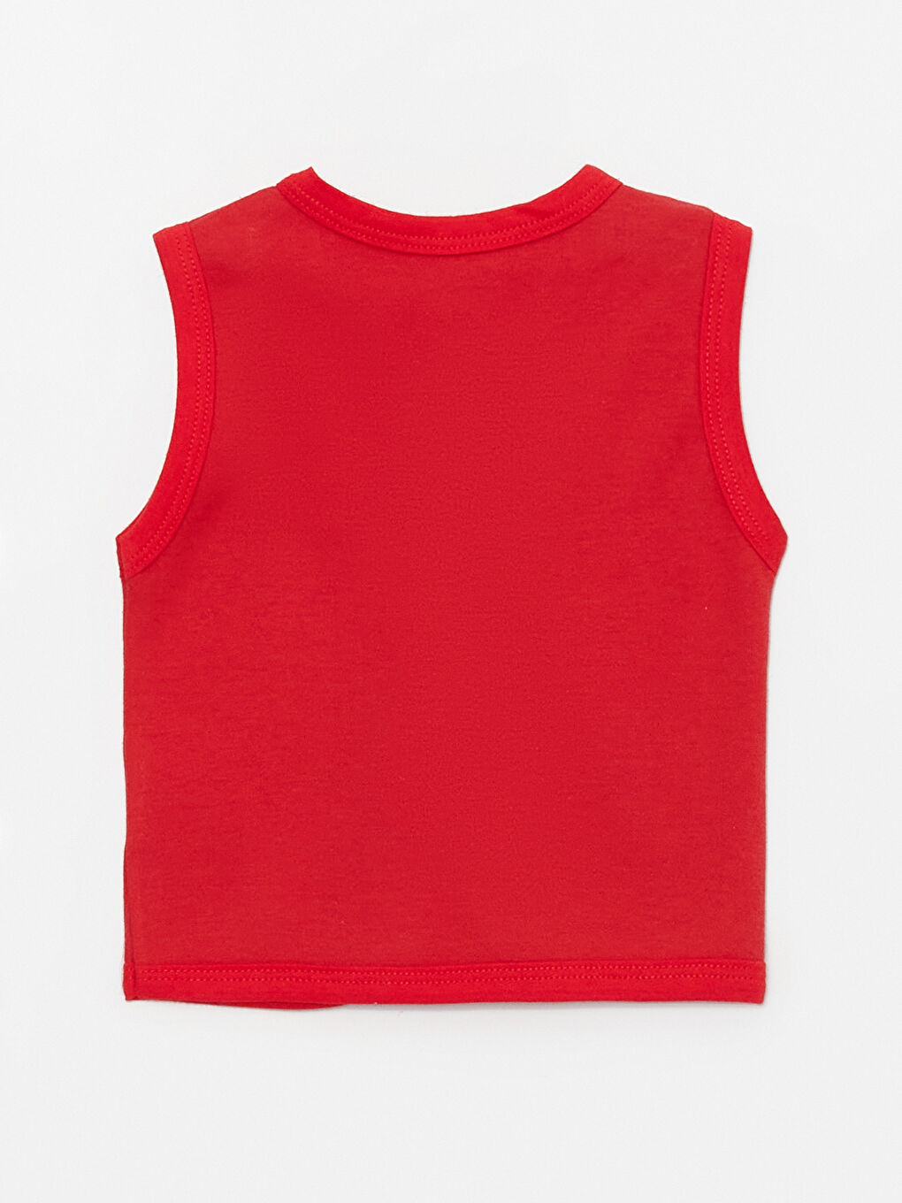 Kırmızı V Yaka Erkek Bebek Yelek-1