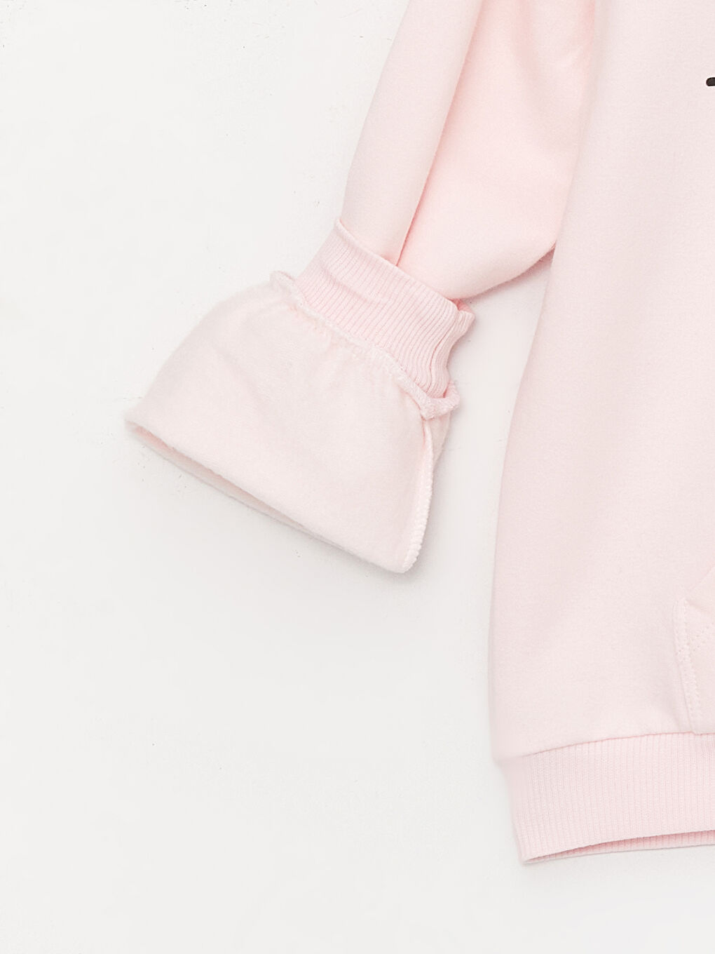 Yeşil Baskılı Uzun Kollu Kız Çocuk Hoodie ve Eşofman Altı-4