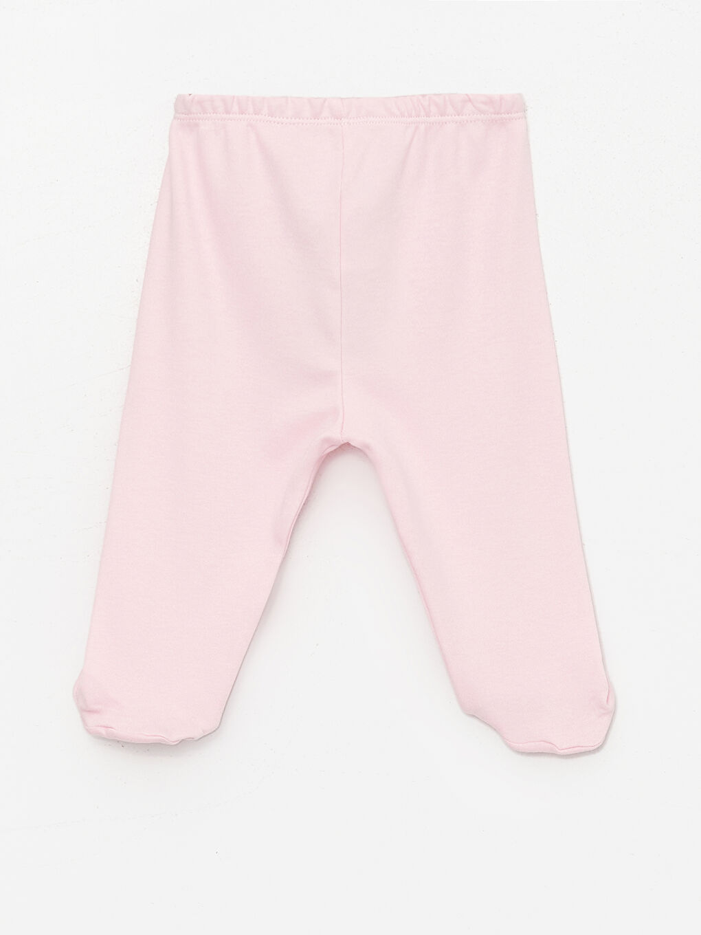 AZİZ BEBE Pembe Beli Lastikli Basic Kız Bebek Pijama Alt - 1