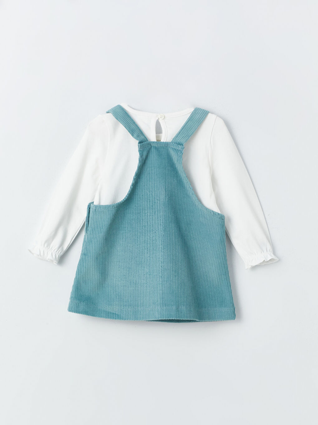 Baby Girl Velvet Dress and T-Shirt-2