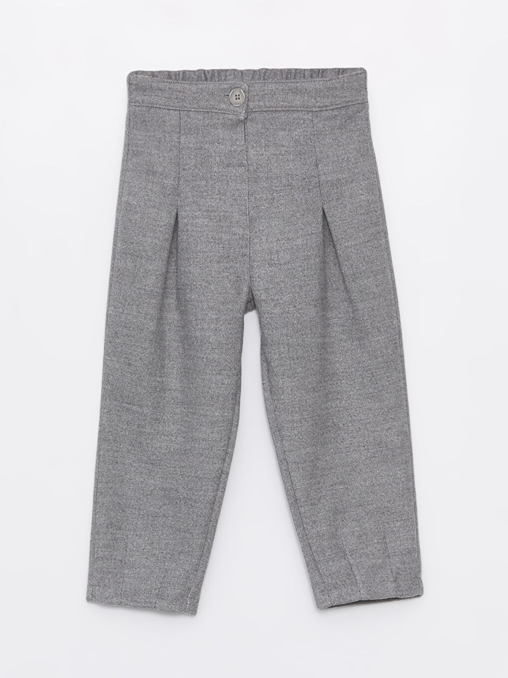 LCW baby Grey Mel - Lacivert Beli Lastikli Basic Kız Bebek Pantolon - 3