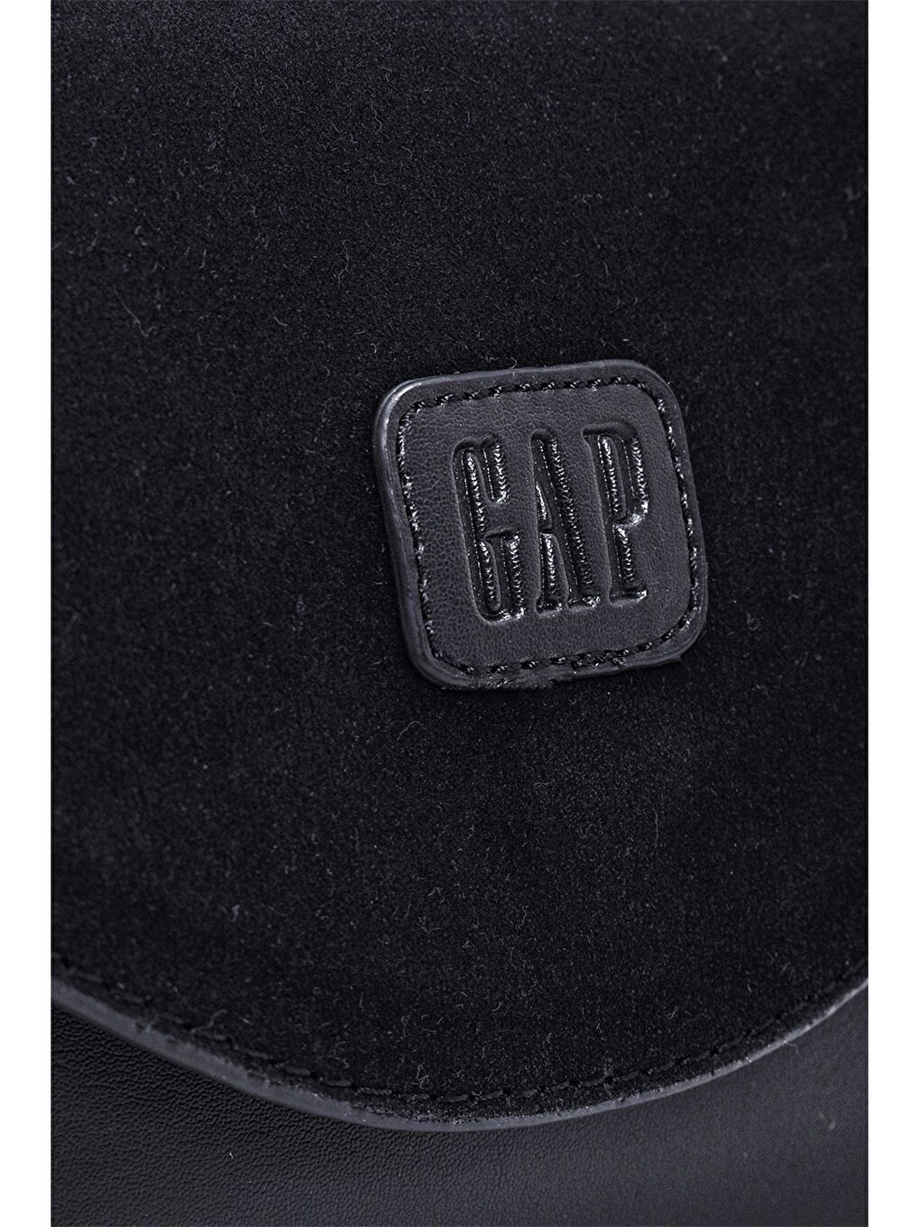 Siyah Deri Görünümlü Kadın Çapraz Çanta-2