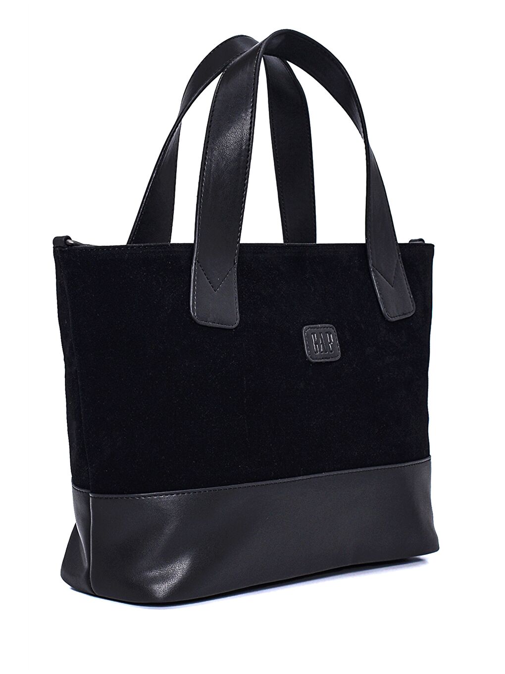 Siyah Süet Görünümlü Kadın Omuz Çantası-2