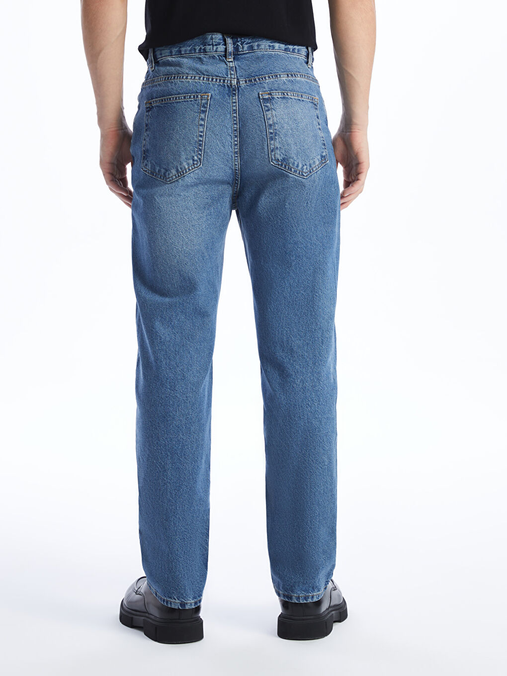 İndigo Baggy Fit Erkek Jean Pantolon-4