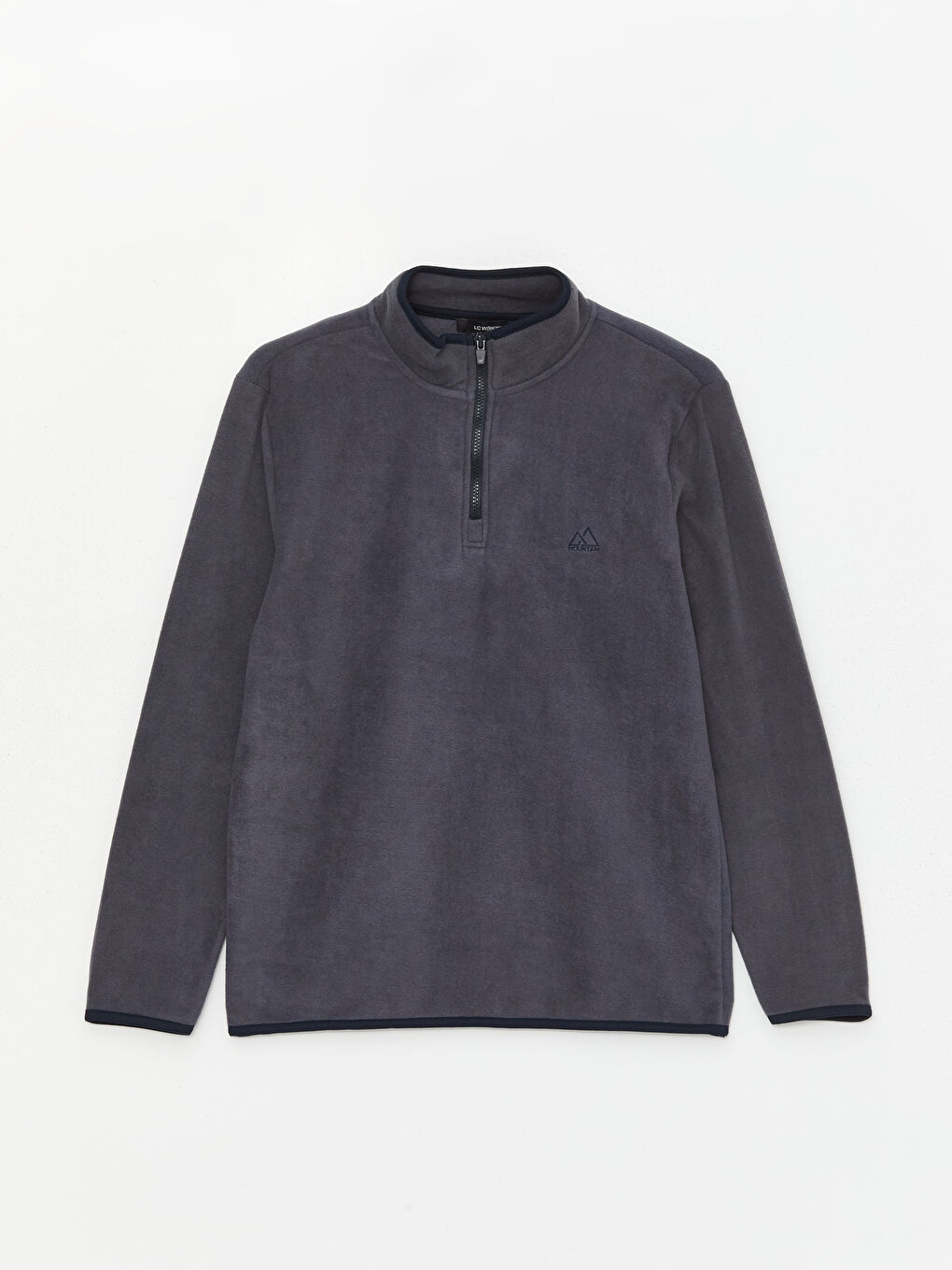 Funnel Neck Long Sleeve Polar Men's Sweatshirt-5