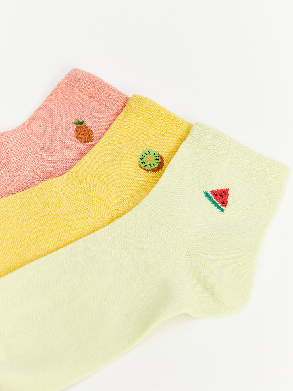 Karışık Baskılı Kadın Soket Çorap 3'lü-2