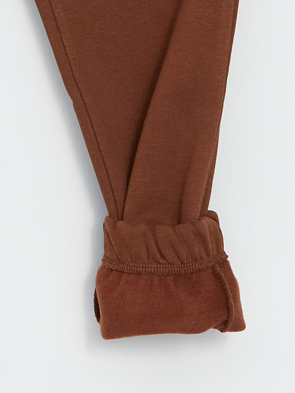 Kahverengi Slim Fit Erkek Kalın Eşofman Altı-5