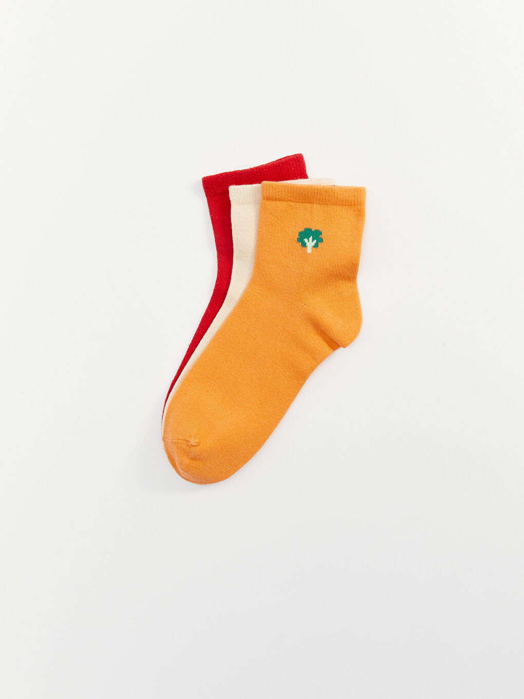 Karışık Baskılı Kadın Soket Çorap 3'lü-1