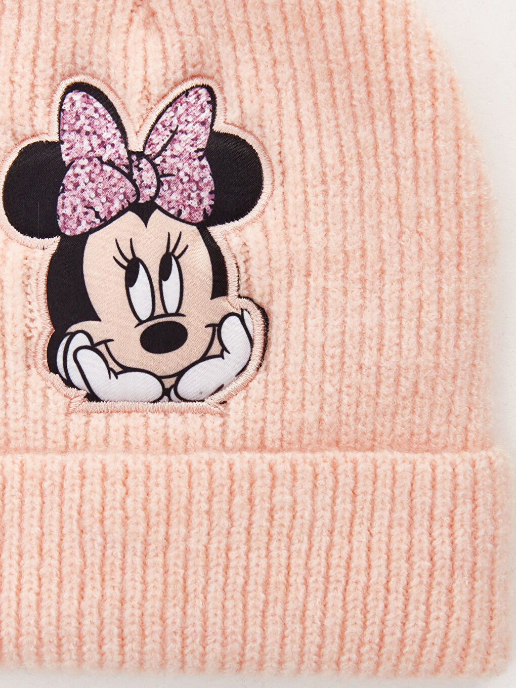 LCW ACCESSORIES Pembe Minnie Mouse Nakışlı Kız Çocuk Bere - 2