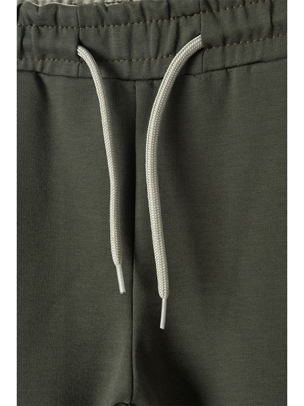 Haki Bisiklet Yaka Uzun Kollu Erkek Çocuk Sweatshirt ve Eşofman Alt 2'li Takım-3