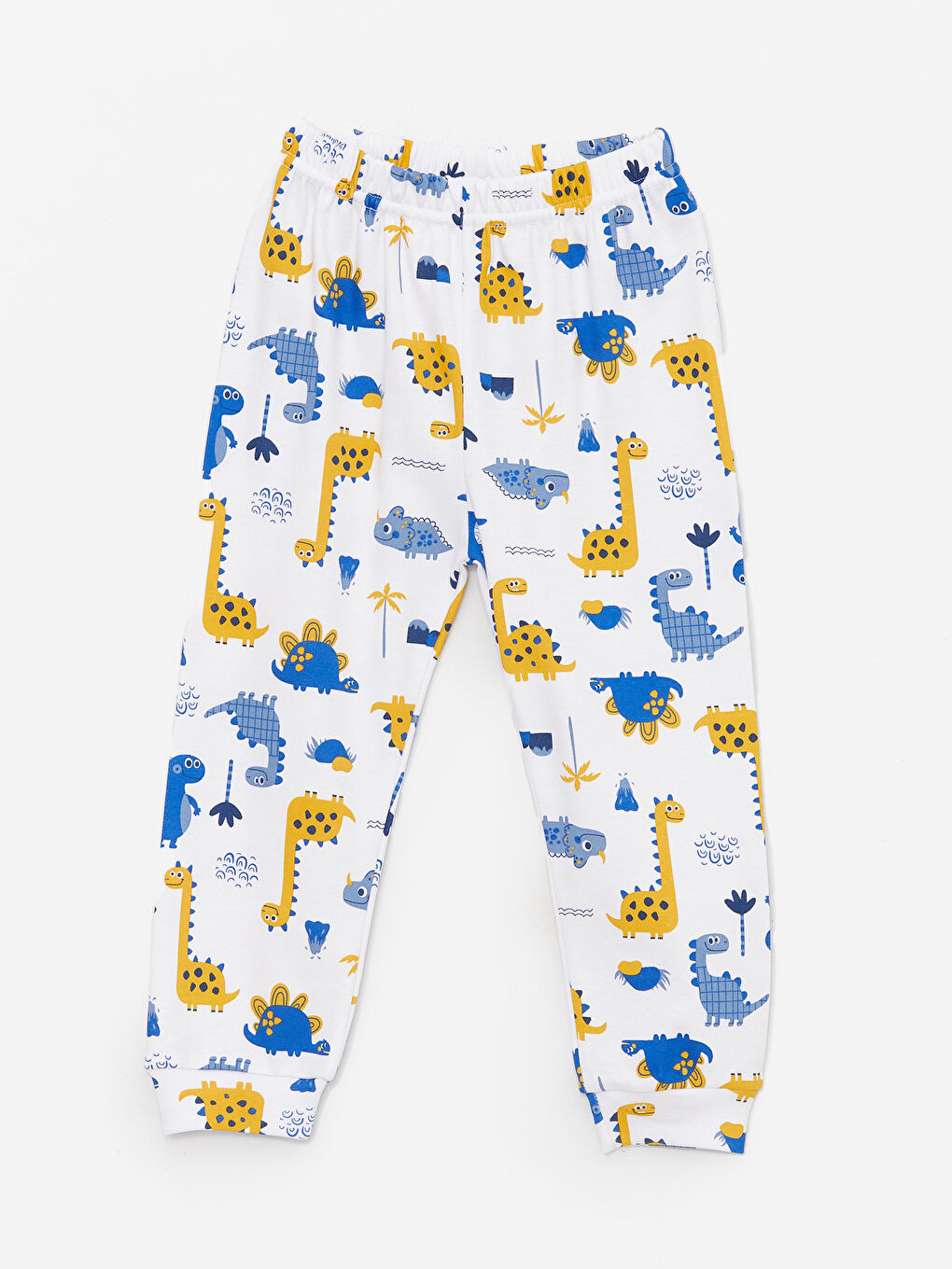 Mavi Bisiklet Yaka Baskılı Erkek Bebek Pijama Takım-2