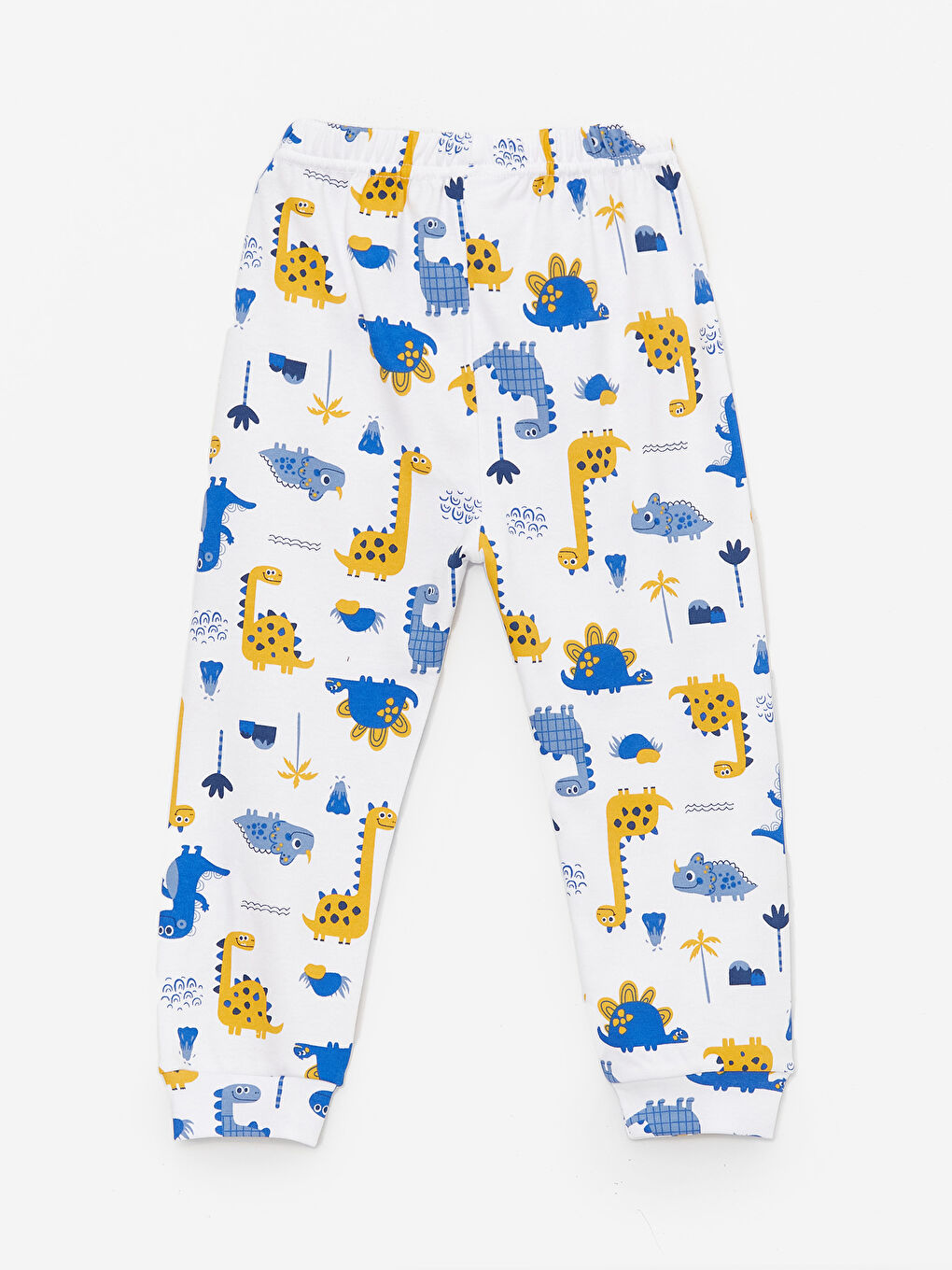 Mavi Bisiklet Yaka Baskılı Erkek Bebek Pijama Takım-3