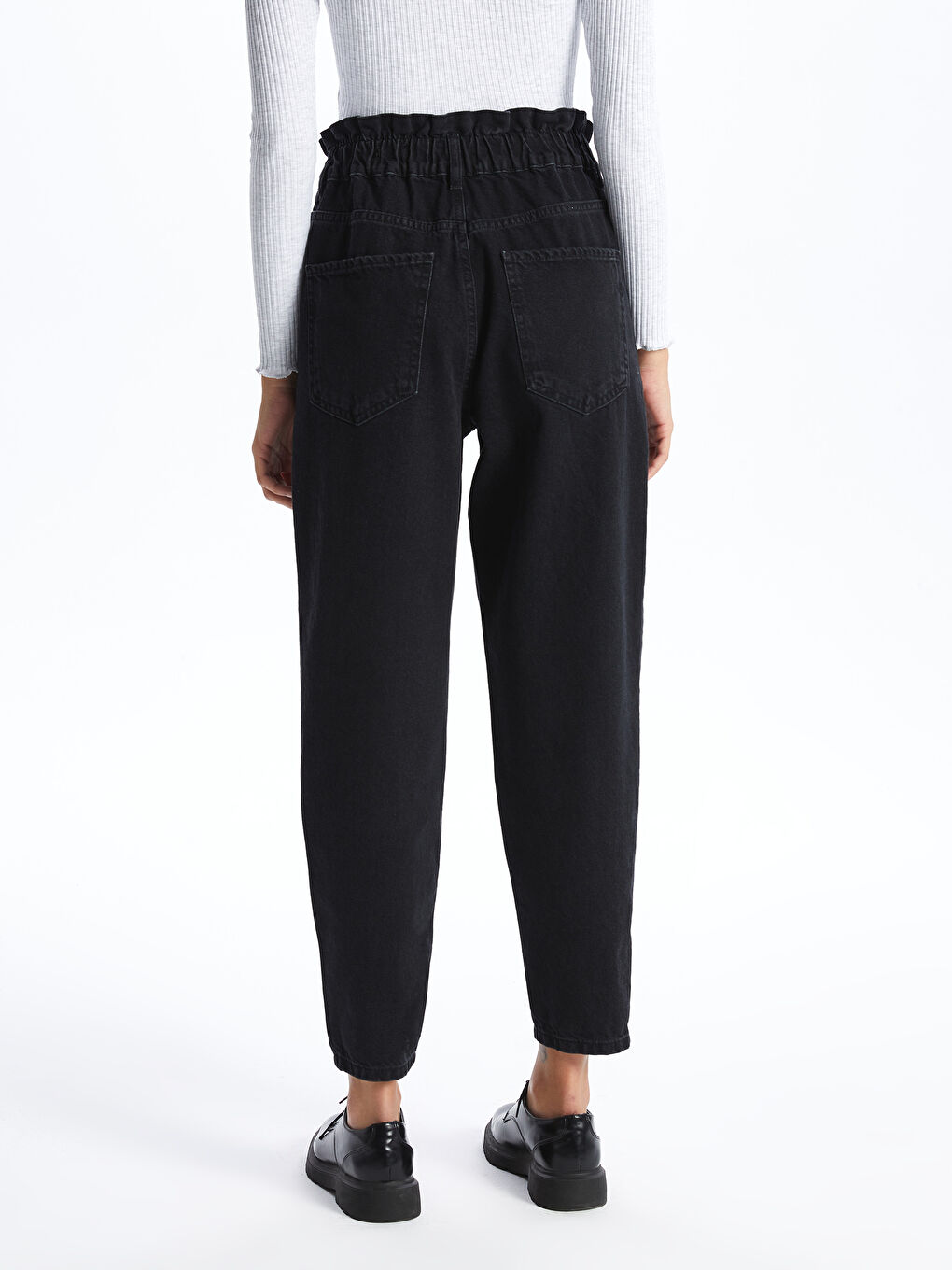 Джинси для жінок з еластичною талією та мішкуватим кроєм-3