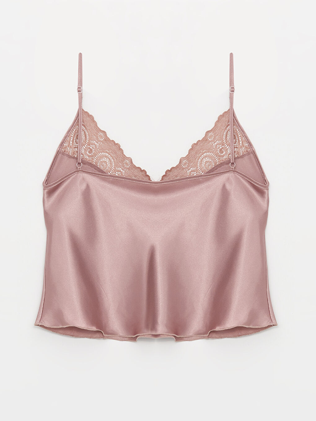 Lila Saten Kadın Şortlu Pijama Takımı-2