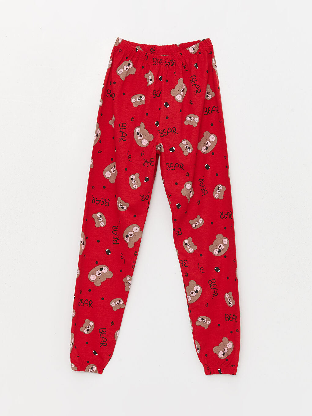 Siyah Bisiklet Yaka Kadın Pijama Takım-3