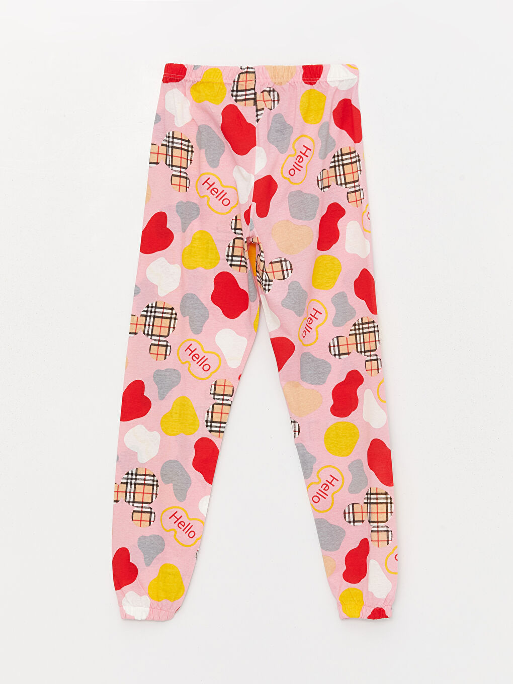 Sarı Bisiklet Yaka Kadın Pijama Takım-4