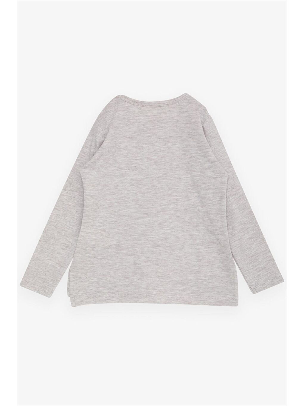 Bej Bisiklet Yaka Baskılı Kız Bebek Tişört-1