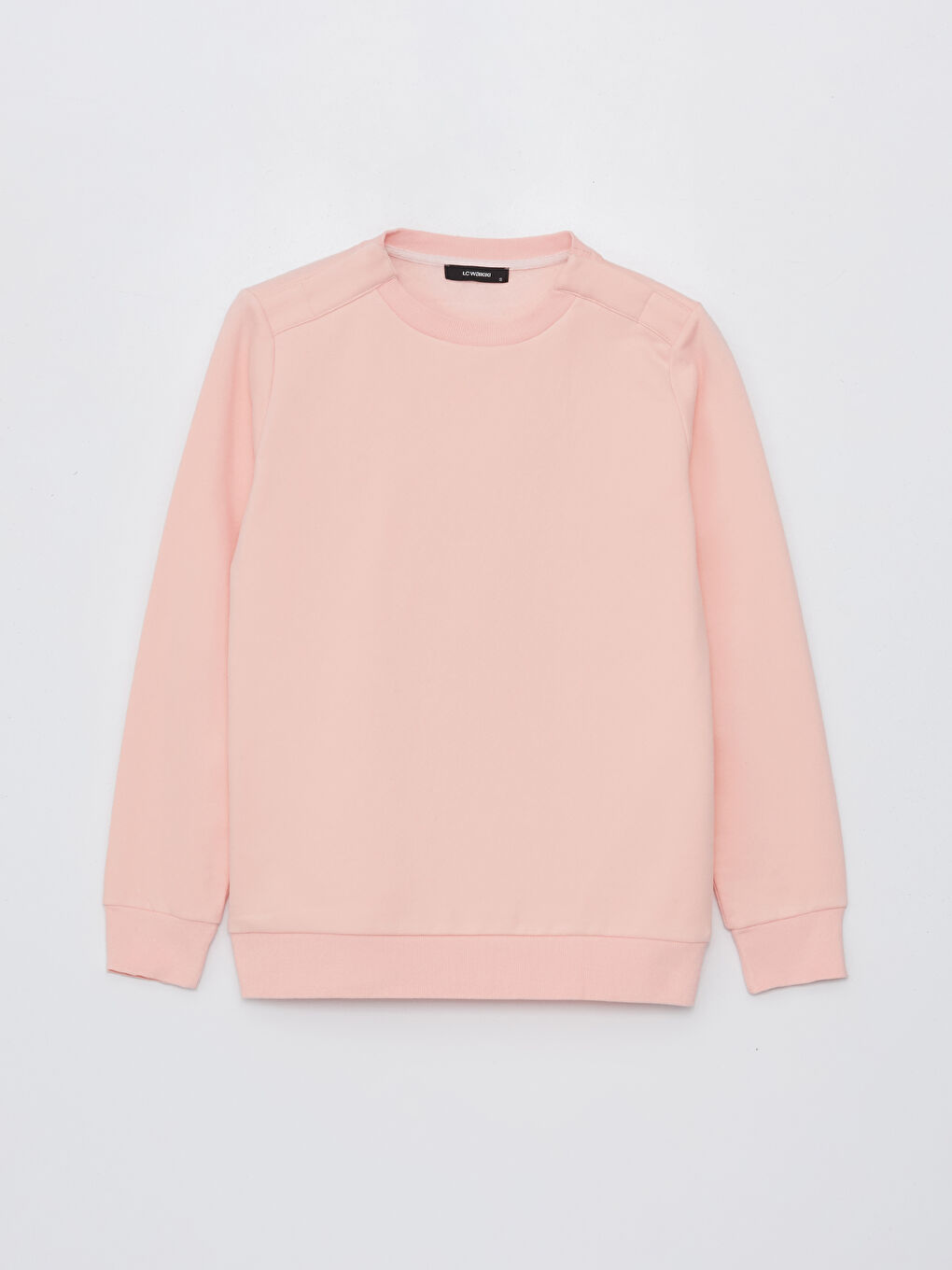 LCW Limitless Pembe Bisiklet Yaka Düz Kadın Kalın Sweatshirt - 4