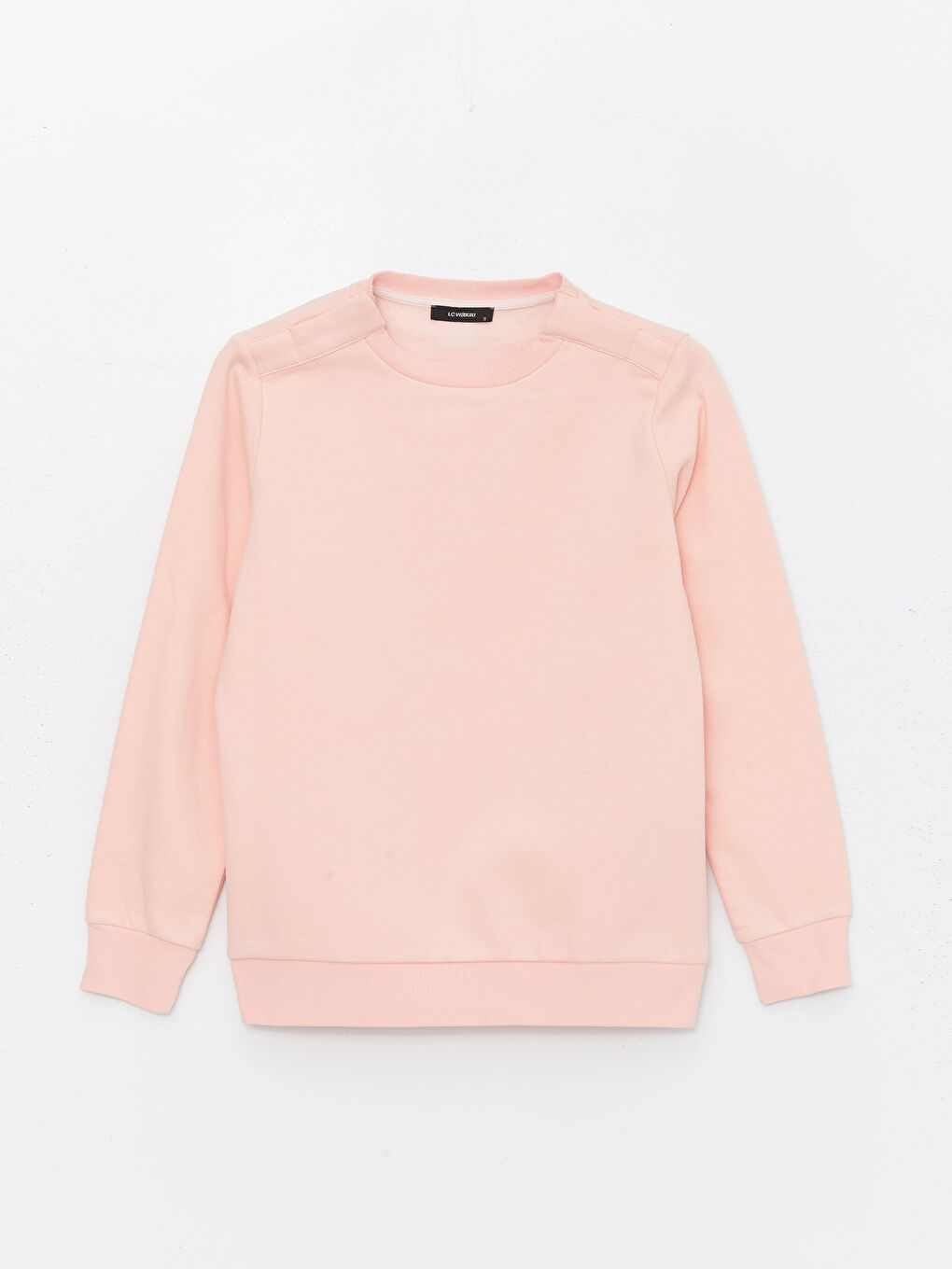 LCW Limitless Pembe Bisiklet Yaka Düz Kadın Kalın Sweatshirt - 5