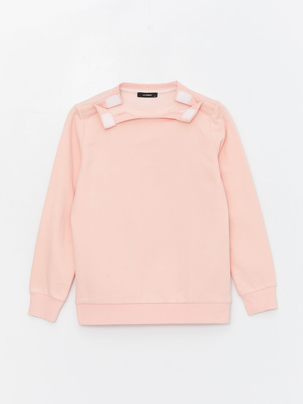 LCW Limitless Pembe Bisiklet Yaka Düz Kadın Kalın Sweatshirt - 6