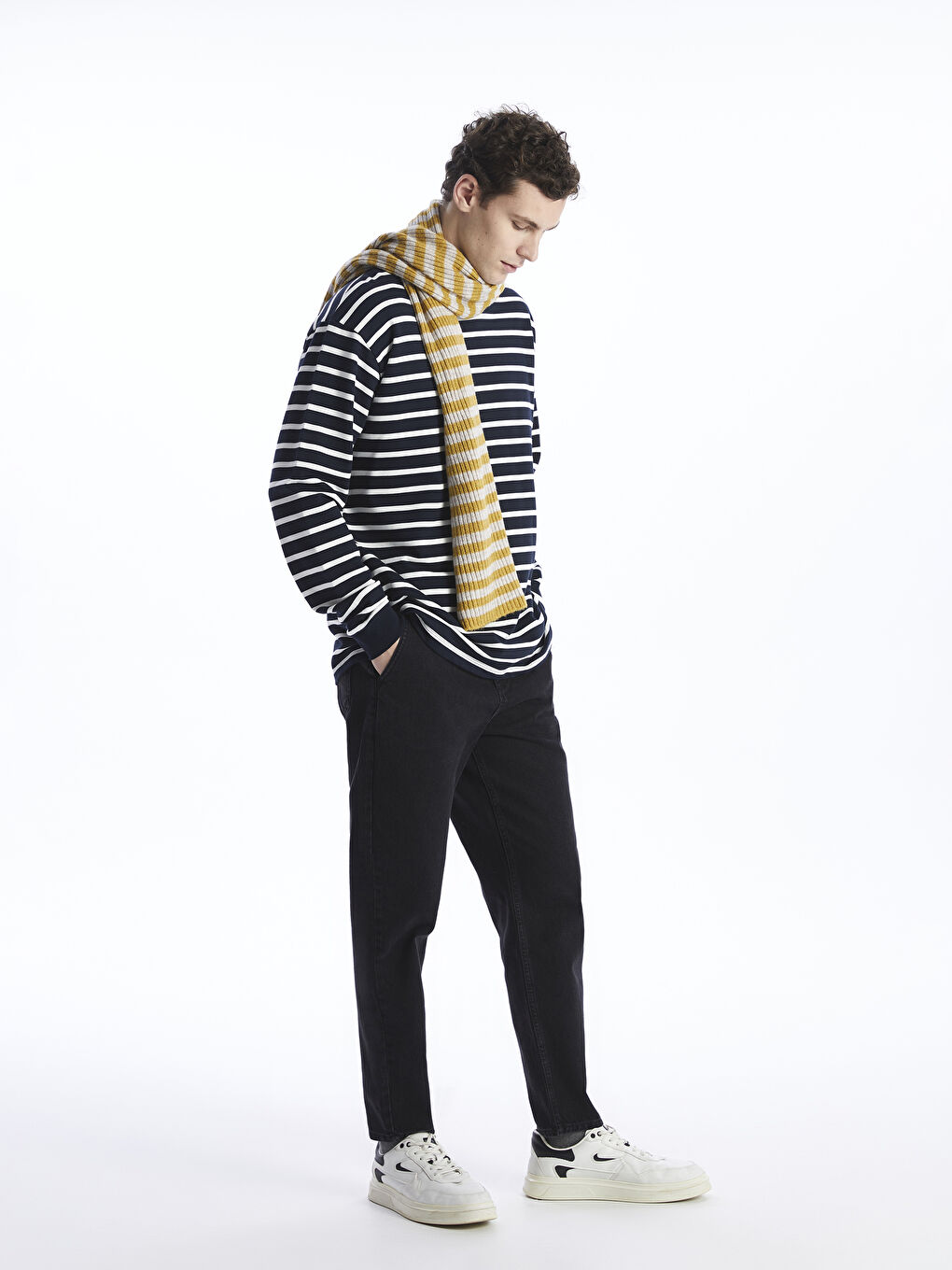 Siyah 800 Balloon Fit Erkek Jean Pantolon