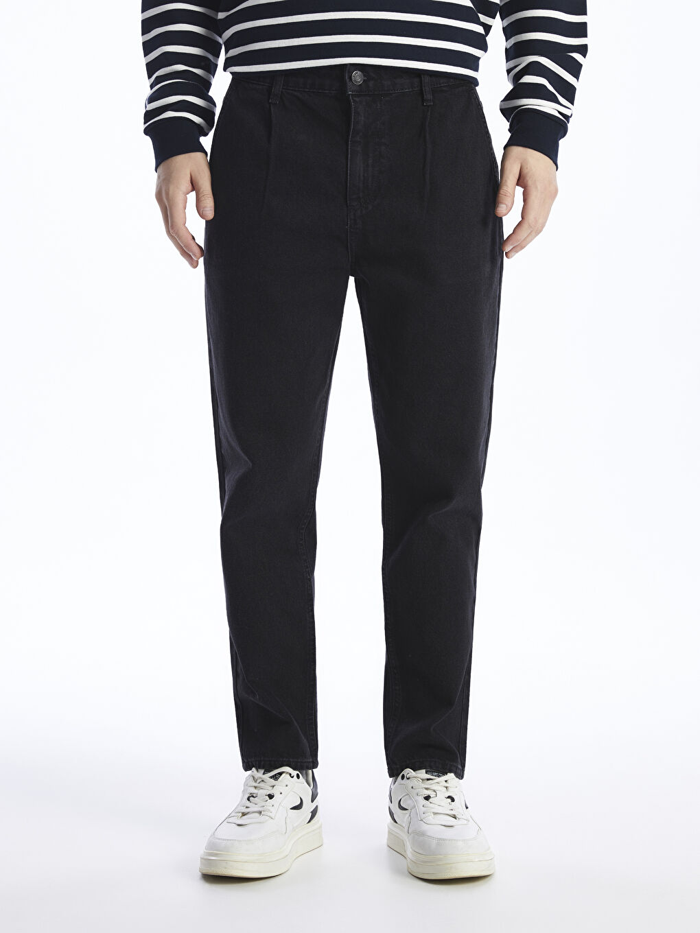 Siyah 800 Balloon Fit Erkek Jean Pantolon-2