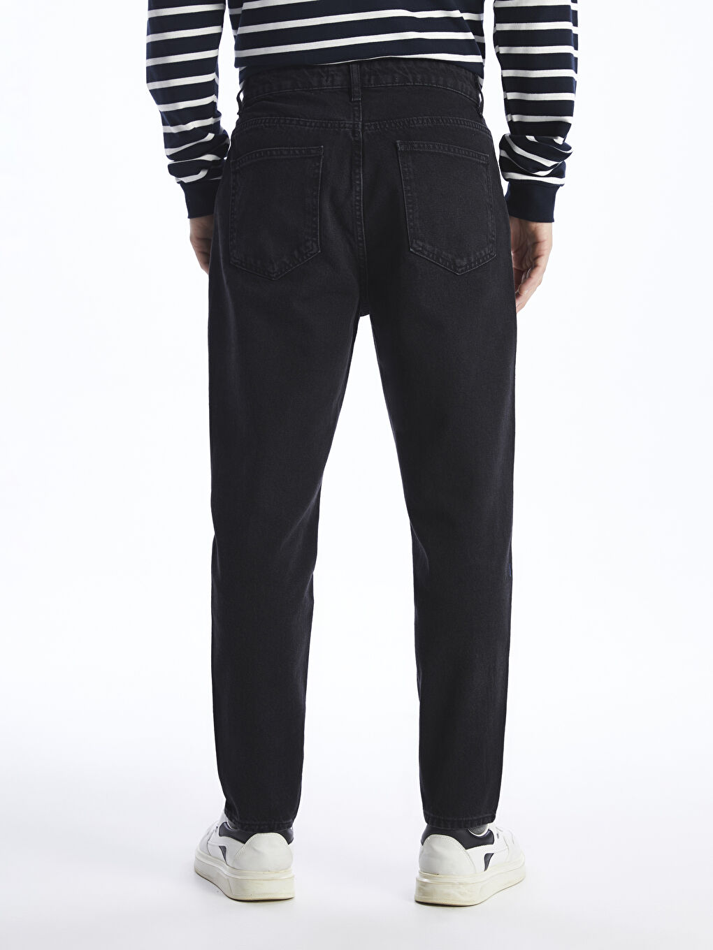 Siyah 800 Balloon Fit Erkek Jean Pantolon-3