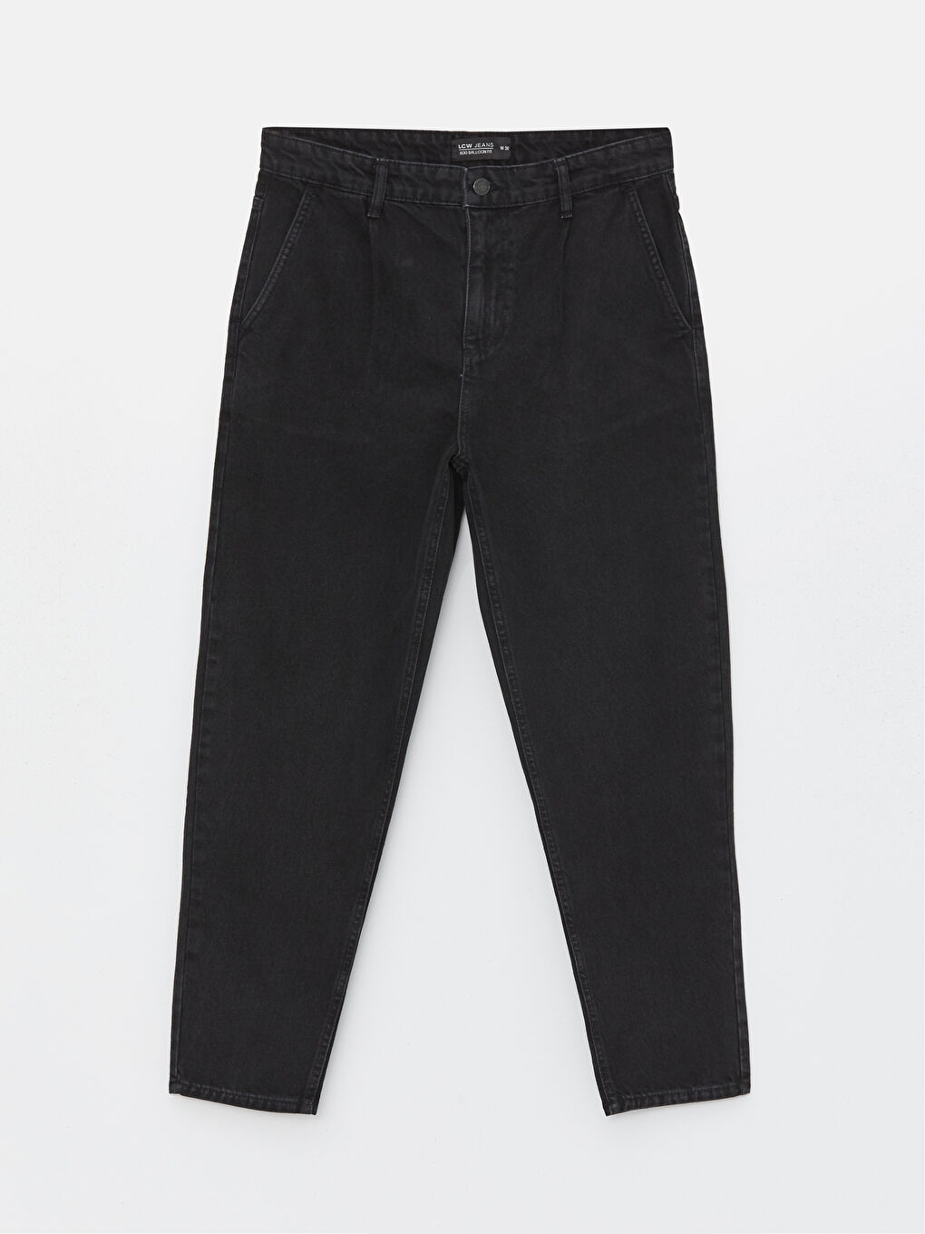 Siyah 800 Balloon Fit Erkek Jean Pantolon-4