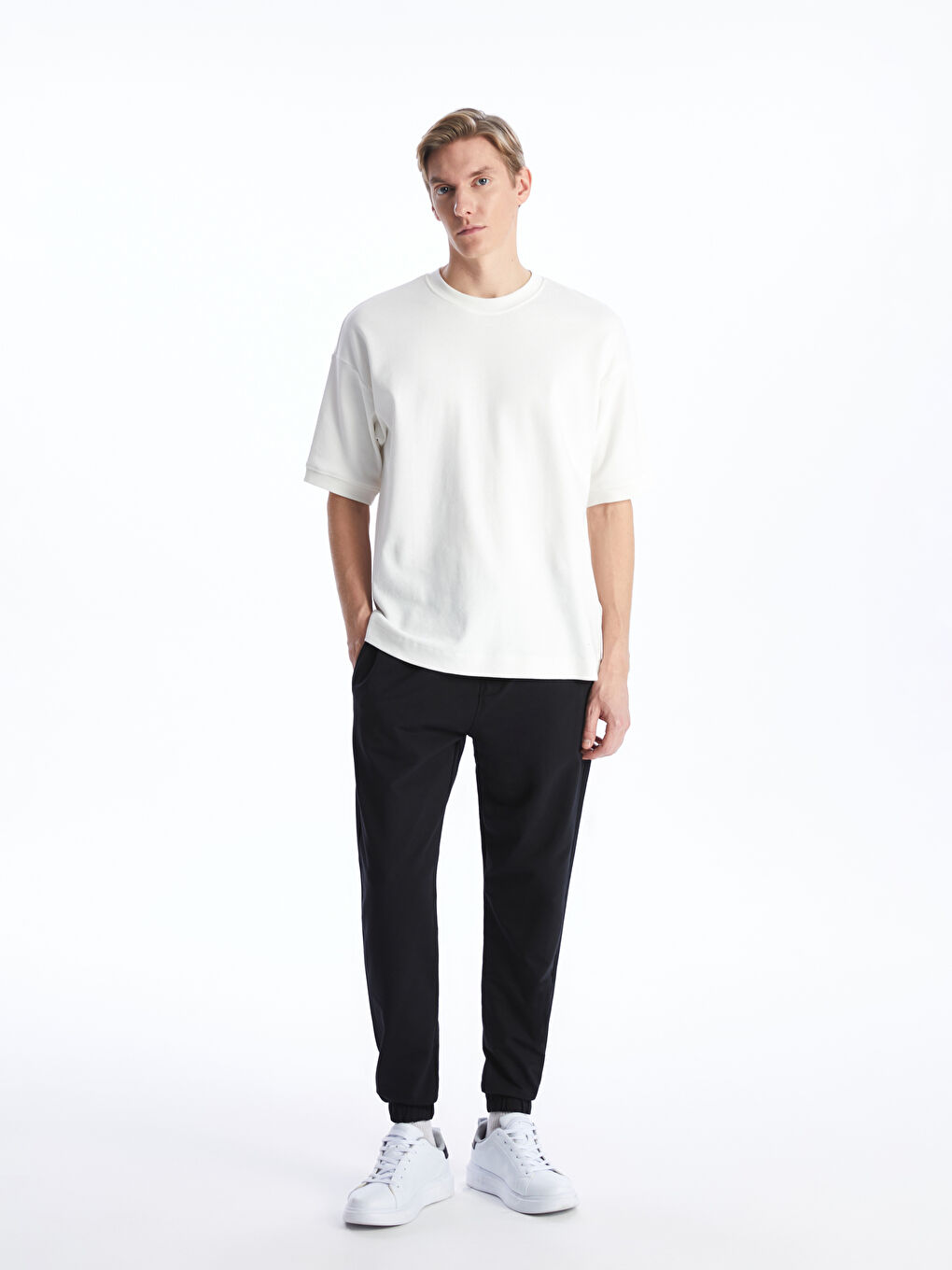 Siyah Slim Fit Erkek Eşofman Altı