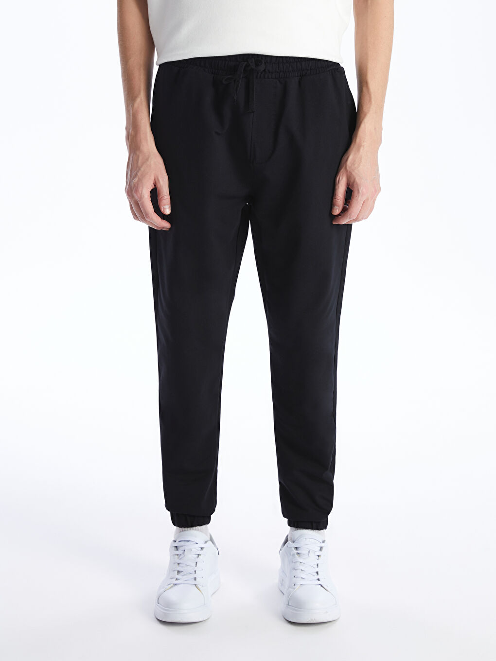 Siyah Slim Fit Erkek Eşofman Altı-2