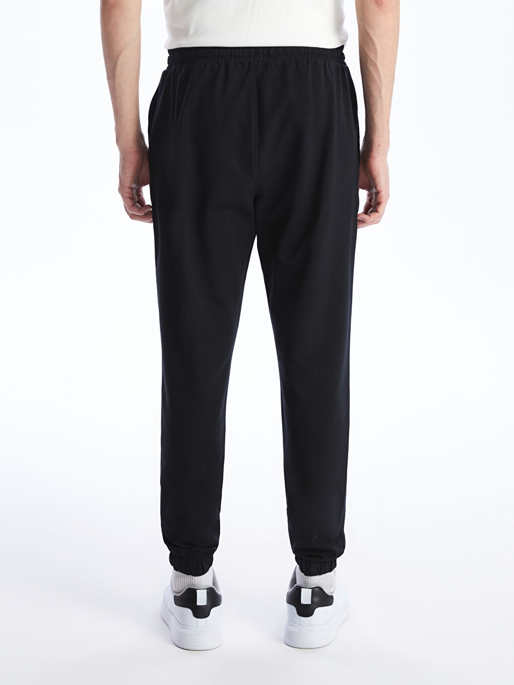 Siyah Slim Fit Erkek Eşofman Altı-3