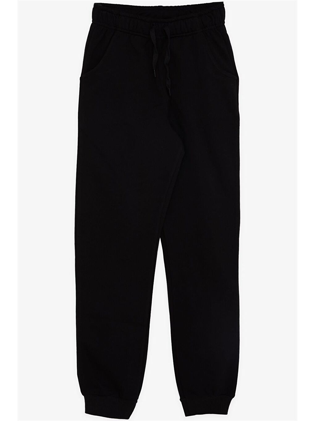 Siyah Beli Lastikli Erkek Çocuk Eşofman Altı