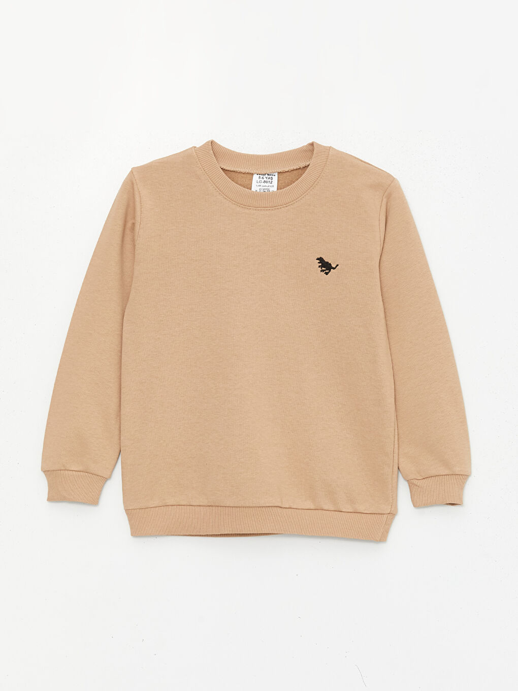 Bej Bisiklet Yaka Baskılı Erkek Bebek 2'li Takım-1