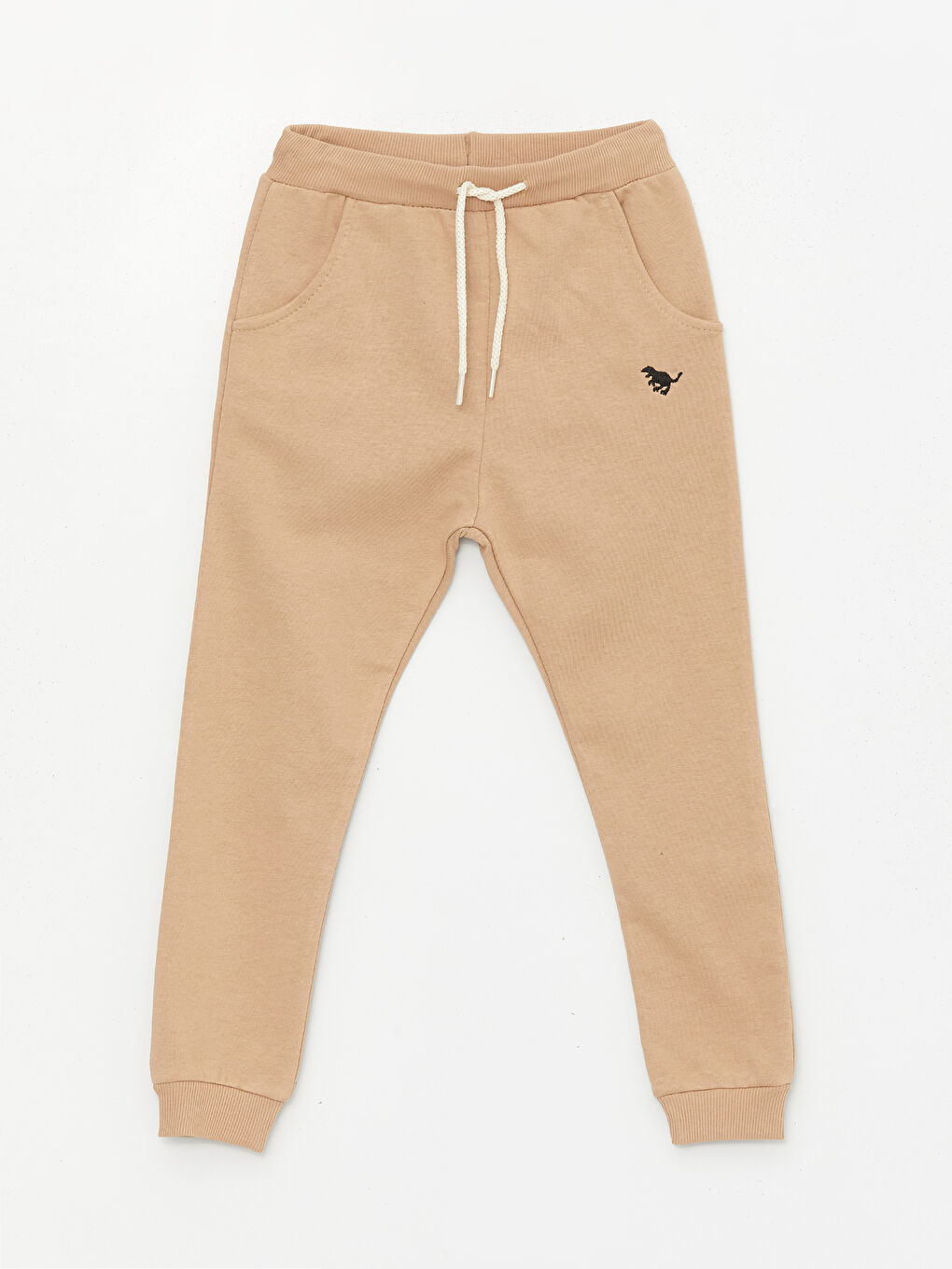 Bej Bisiklet Yaka Baskılı Erkek Bebek 2'li Takım-3