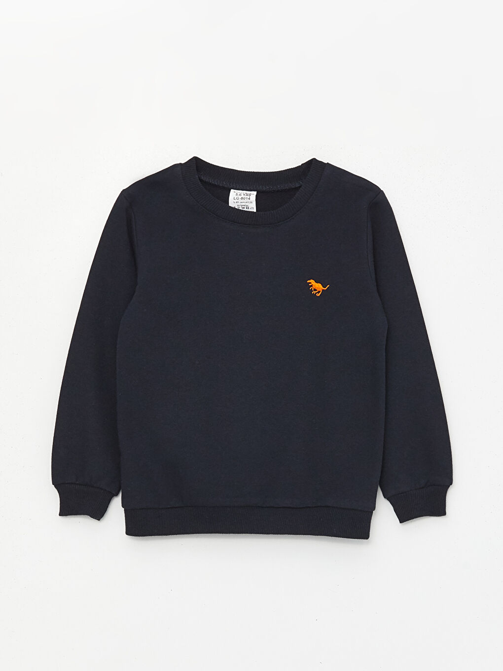 Lacivert Bisiklet Yaka Baskılı Erkek Bebek 2'li Takım-1