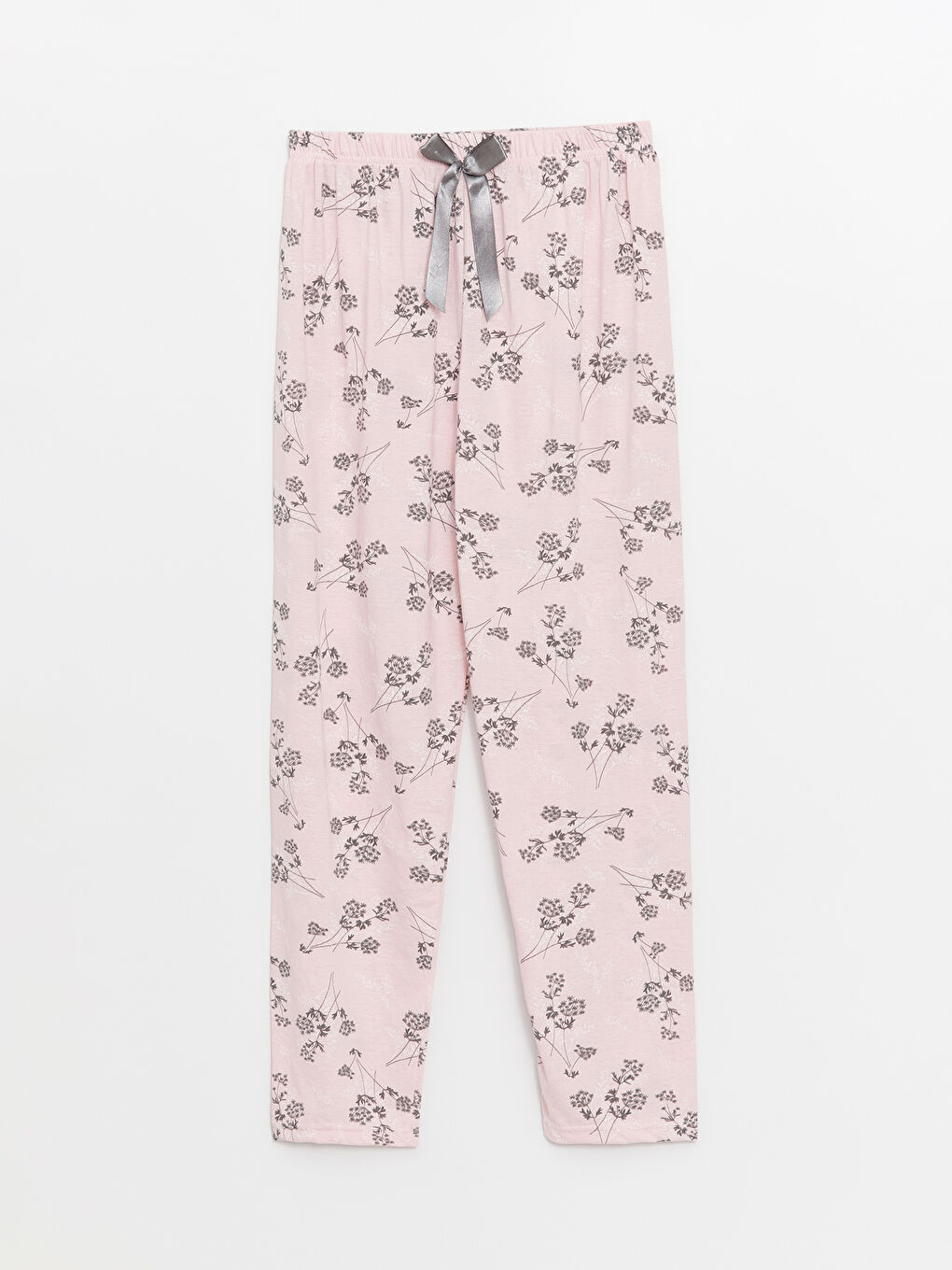 SUDE Pembe Beli Lastikli Kadın Pijama Alt - 4