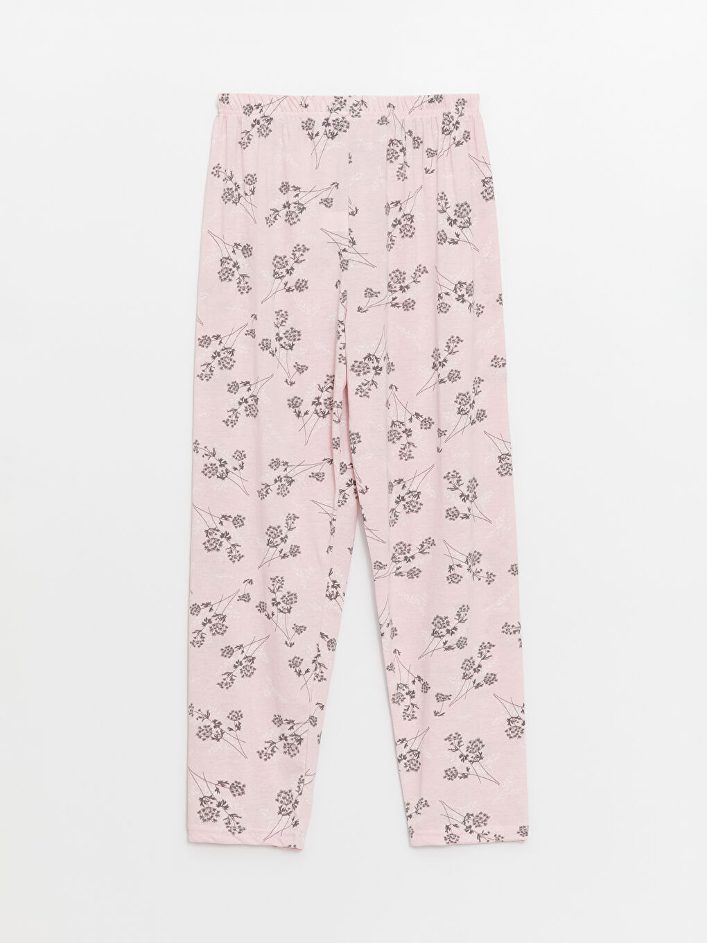 SUDE Pembe Beli Lastikli Kadın Pijama Alt - 5