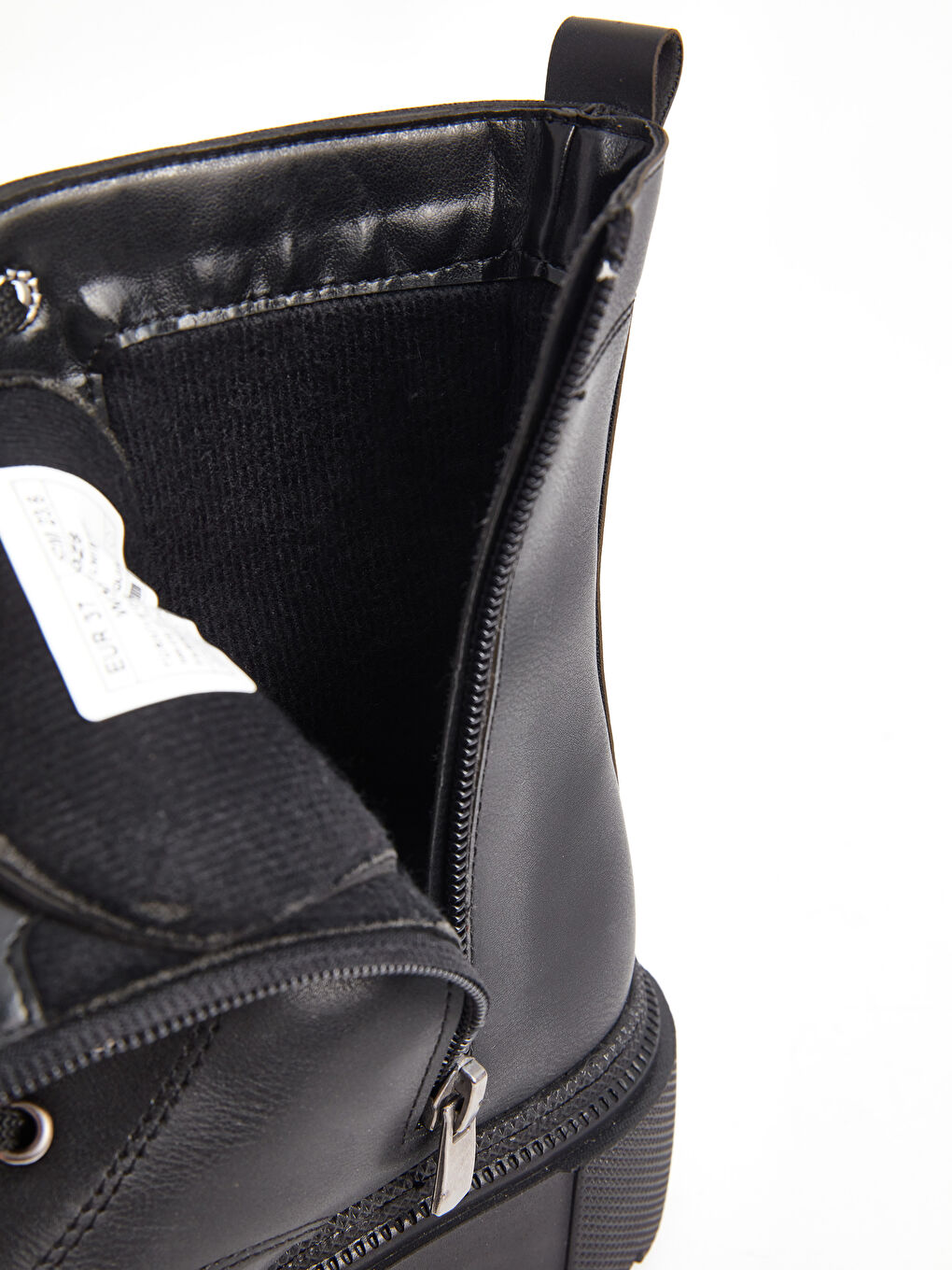 Siyah Bağcıklı ve Fermuarlı Kadın Bot-4