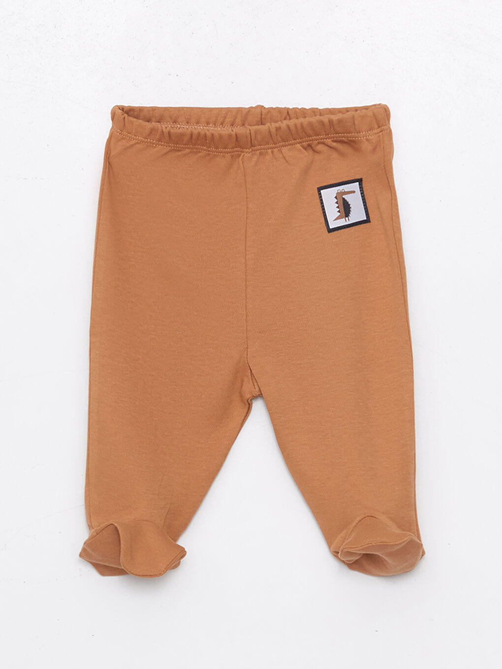 Ekru V Yaka Desenli Erkek Bebek Takım-4