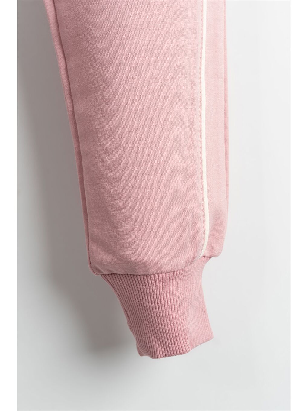 Pembe Beli Lastikli Baskılı Kız Çocuk Eşofman Altı-2