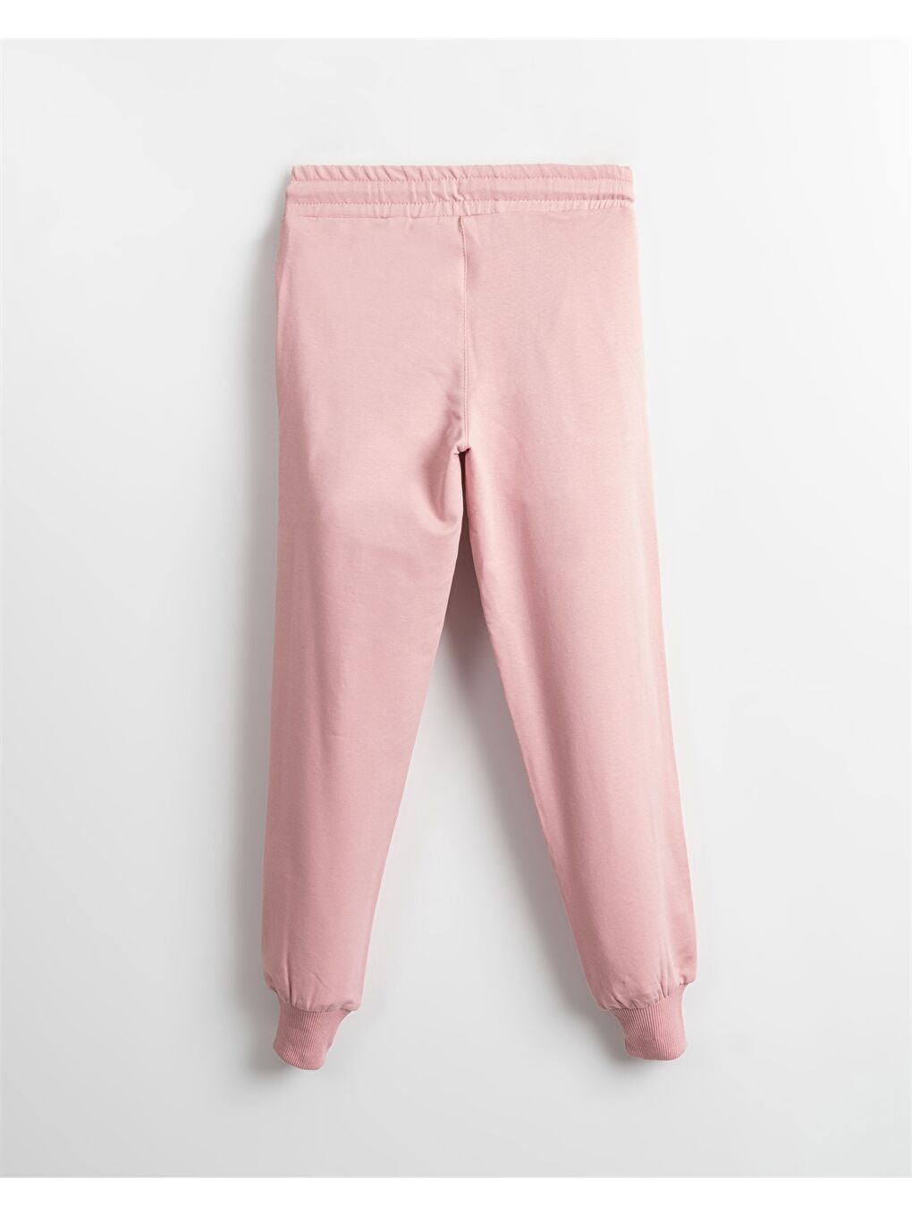 Pembe Beli Lastikli Baskılı Kız Çocuk Eşofman Altı-4