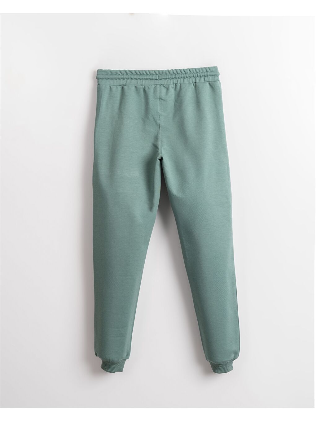 Yeşil Beli Lastikli Baskılı Kız Çocuk Eşofman Altı-1