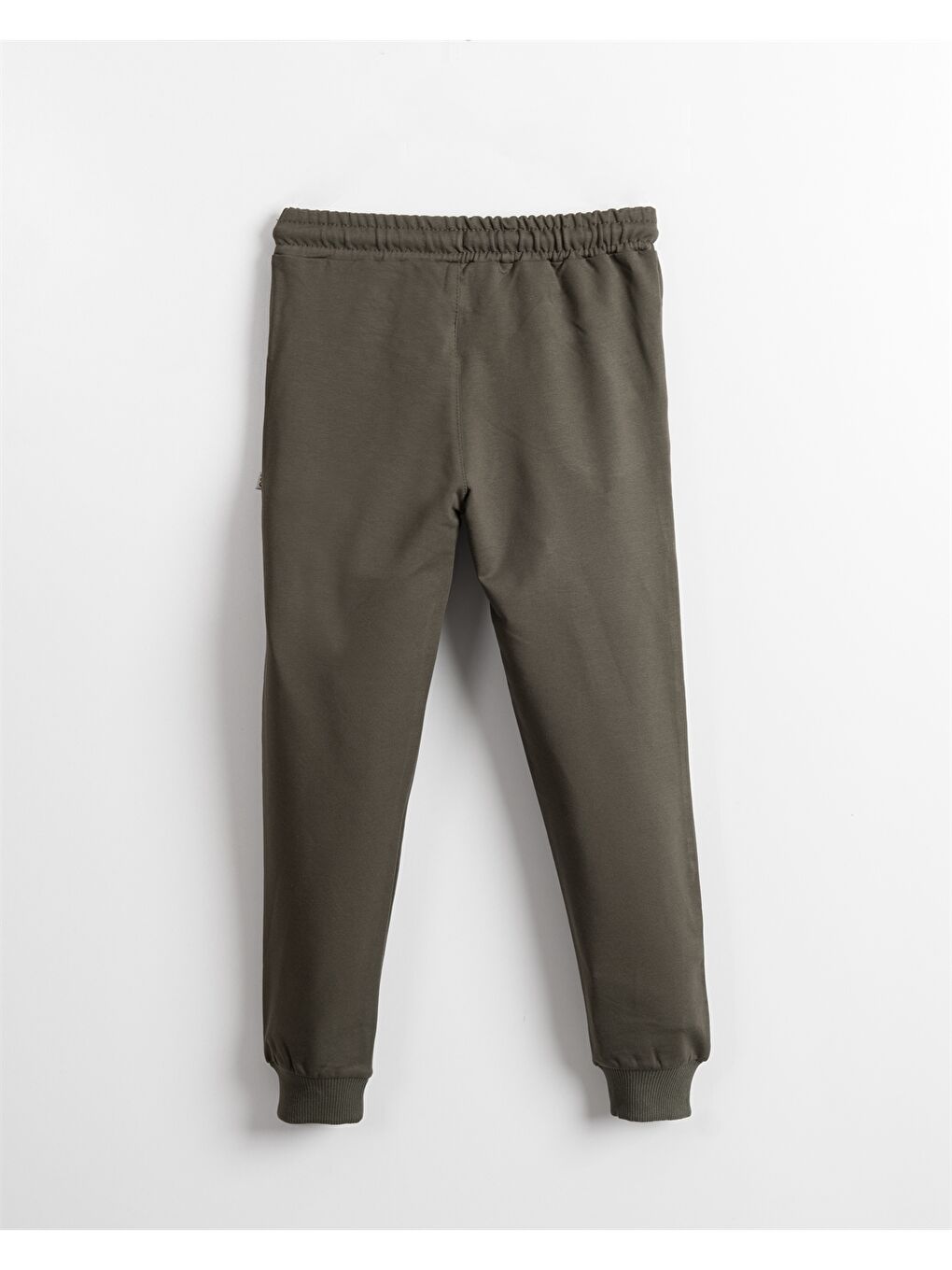 Haki Beli Lastikli Erkek Çocuk Eşofman Altı-1