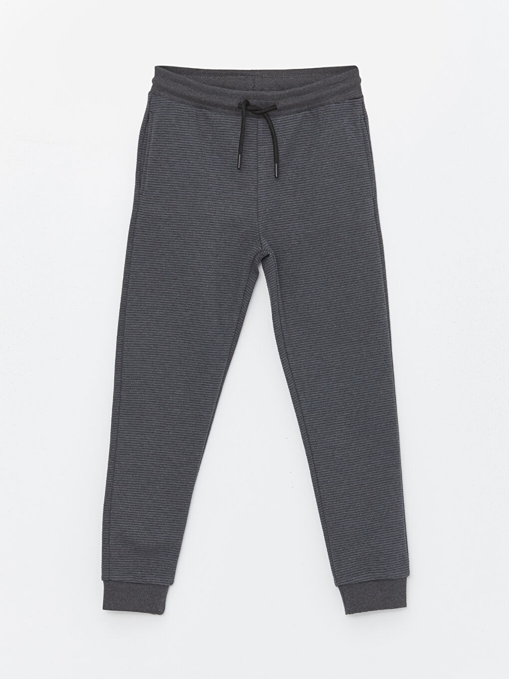 Gri Beli Lastikli Erkek Çocuk Eşofman Altı