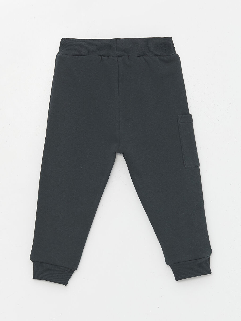 Antrasit Beli Lastikli Basic Erkek Bebek Jogger Eşofman Altı-2