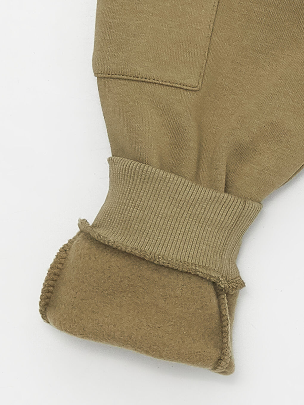 Haki Beli Lastikli Erkek Bebek Jogger Pantolon 2'li-3