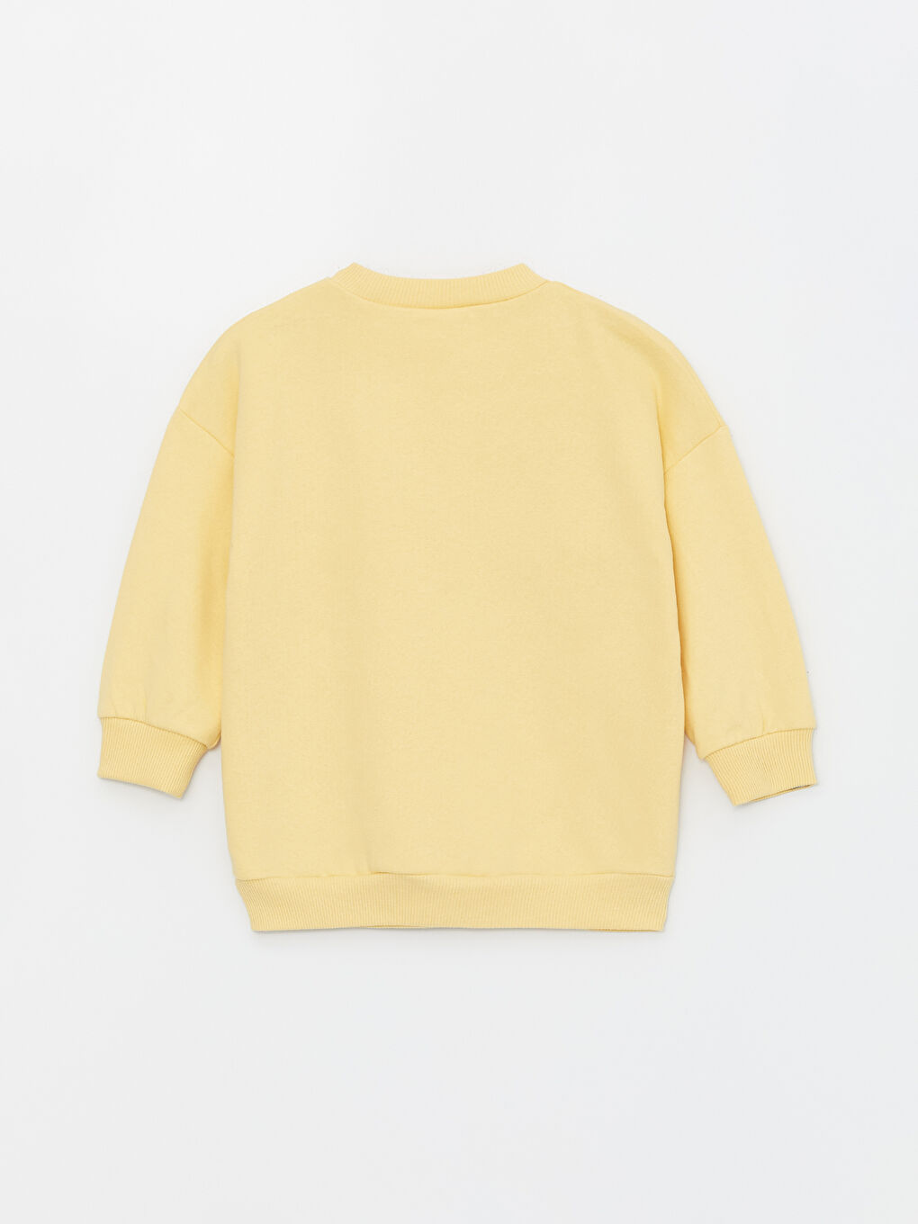 Sarı Bisiklet Yaka Uzun Kollu Tom and Jerry Baskılı Erkek Bebek Sweatshirt-1