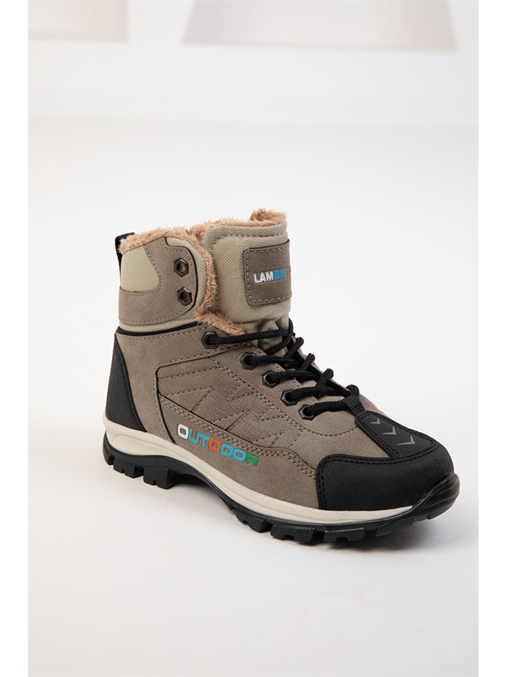 Soho Exclusive Bej Deri Görünümlü Unisex Çocuk Trekking Bot - 1