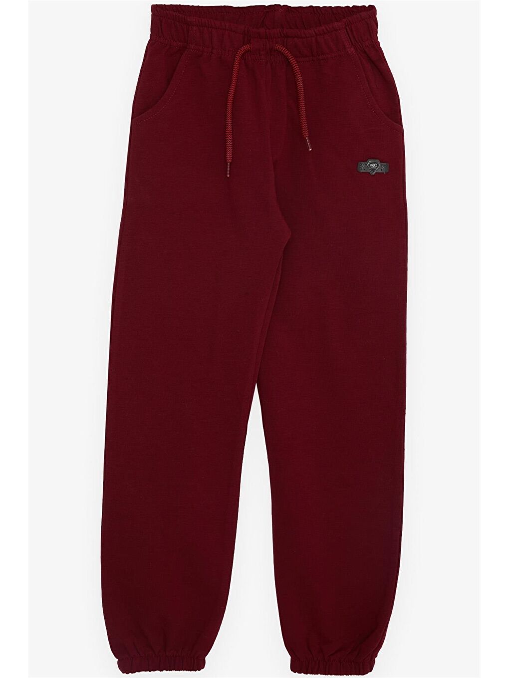 Bordo Beli Lastikli Erkek Çocuk Eşofman Altı