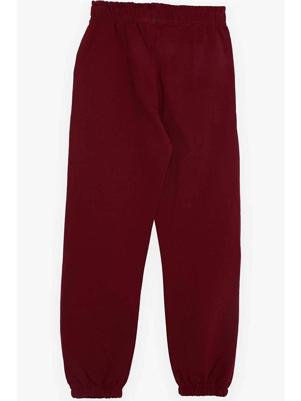 Bordo Beli Lastikli Erkek Çocuk Eşofman Altı-1